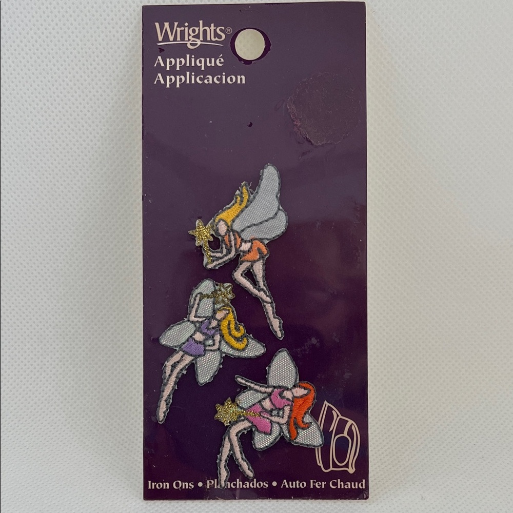 Wrights Fairy Iron-On Appliqué Set - Multicolor